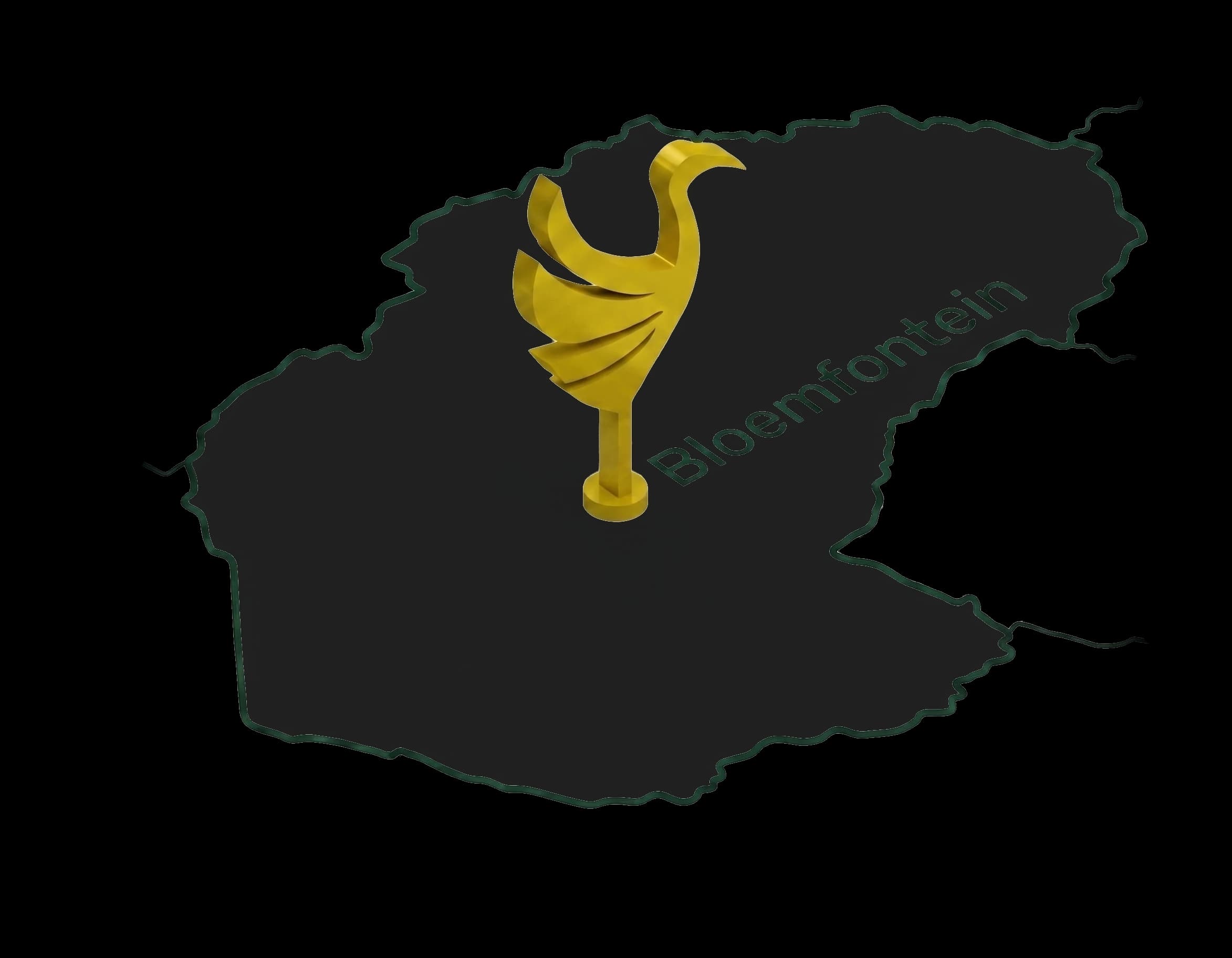 Map of South Africa marking Bloemfontein, where IBIS is made.