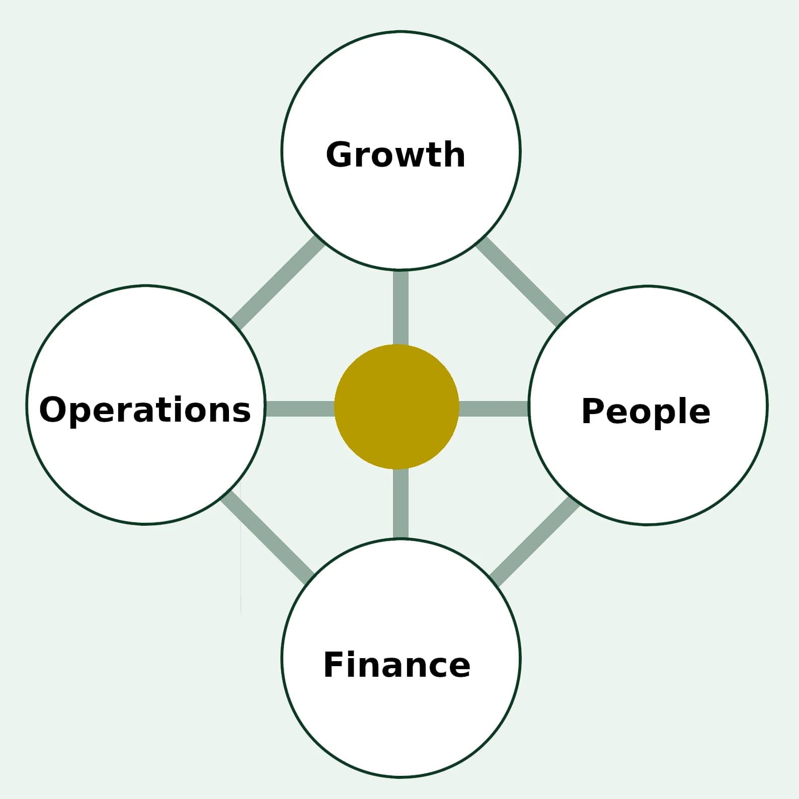 Operations, finance, people and growth connected as one system.